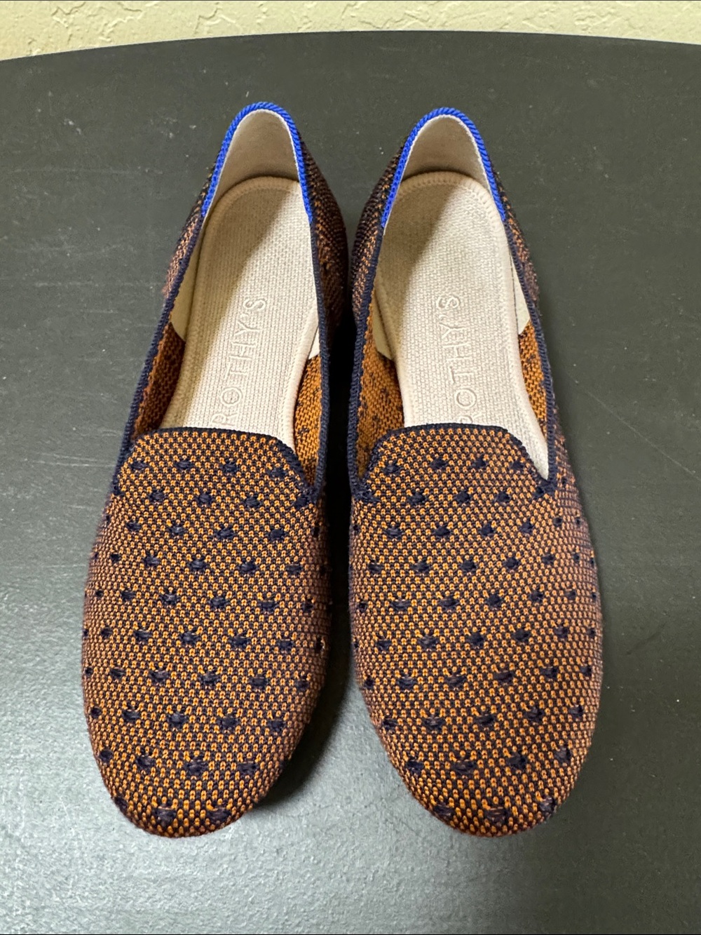 Rothy's Brown and Navy Knit Women's Loafers